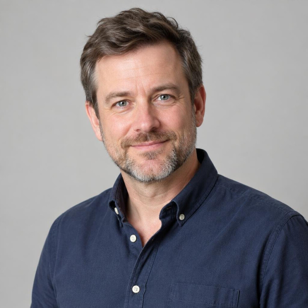 Portrait of a British male studio production instructor